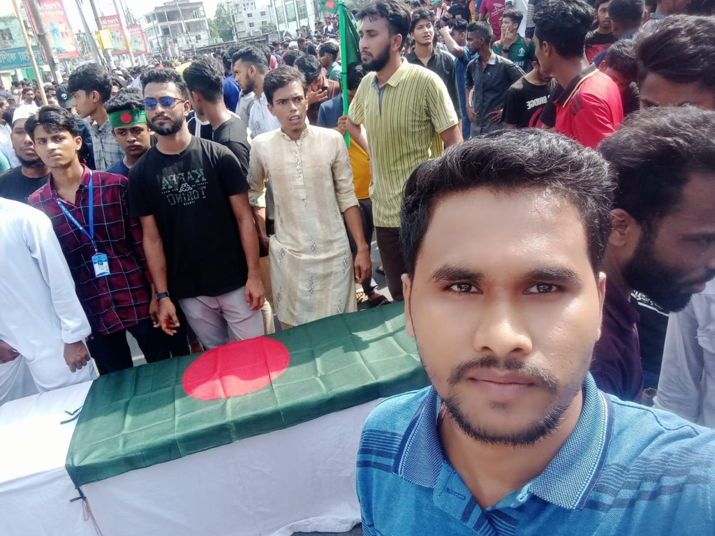 জুলাই-আগষ্ট ছাত্র-জনতার আন্দোলনে ছাত্রদল নেতা সামির